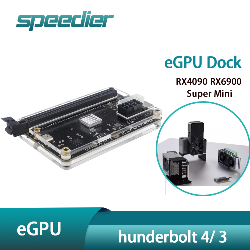 Thunderbolt 4 Egpu Dock Mini Pc - แท่นเชื่อมต่อ Thunderbolt 4 3 eGPU สำหรับการ์ดจอภายนอก