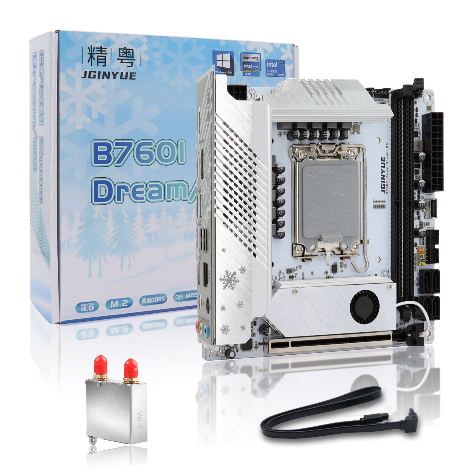 Lga1700 Itx Motherboard Ddr5 - JGINYUE B760 เมนบอร์ด Mini ITX LGA