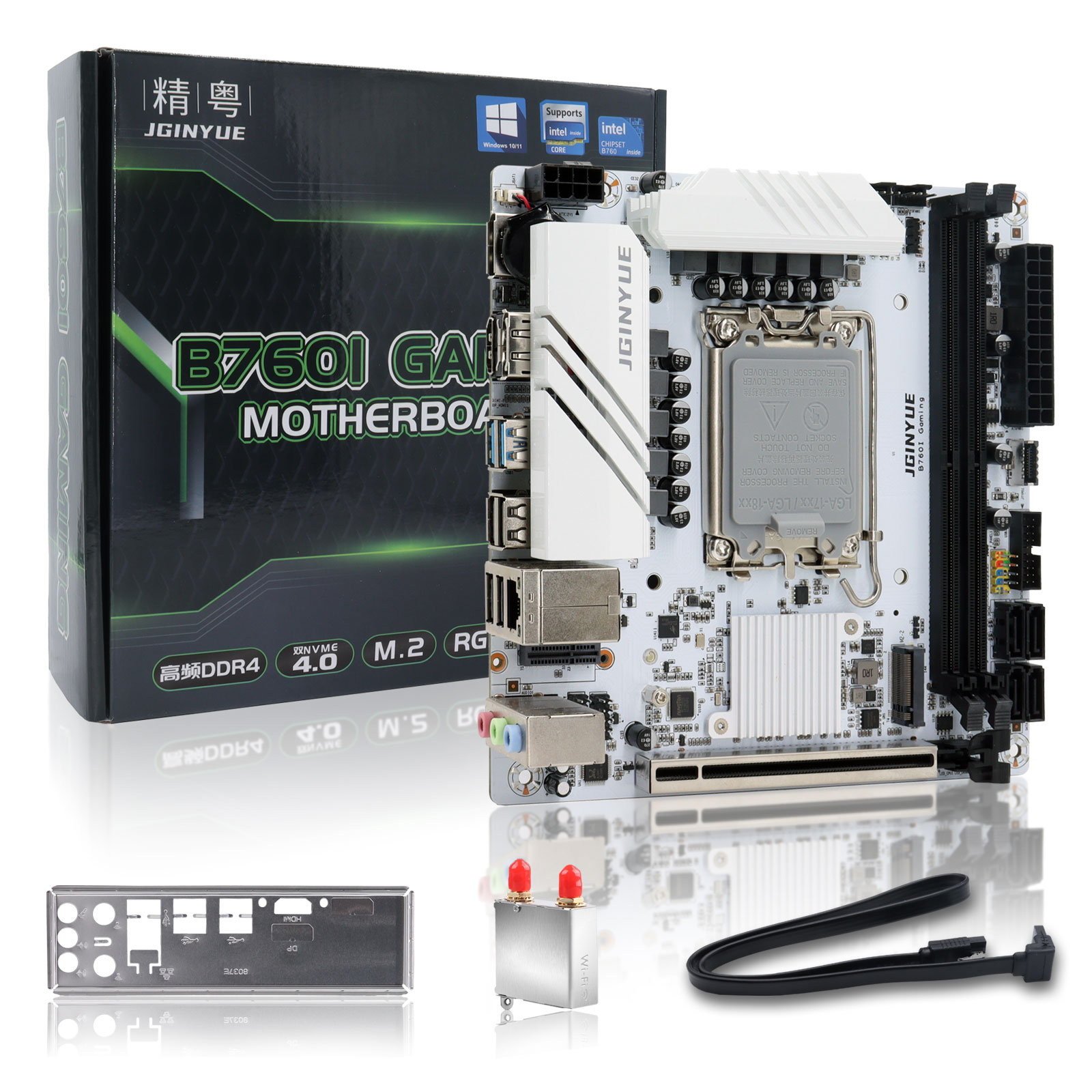 Lga1700 Itx Motherboard Ddr5 - JGINYUE B760 เมนบอร์ด LGA 1700 รองรับอินเทล