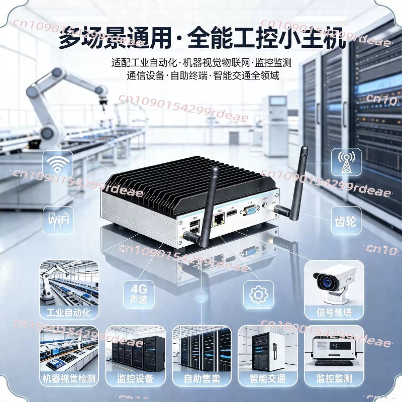Fanless Industrial Pc Rs485 Core I7 - มินิพีซีอุตสาหกรรม - Quad-Core N100/J1900/J6412, รุ่นที่ 12
