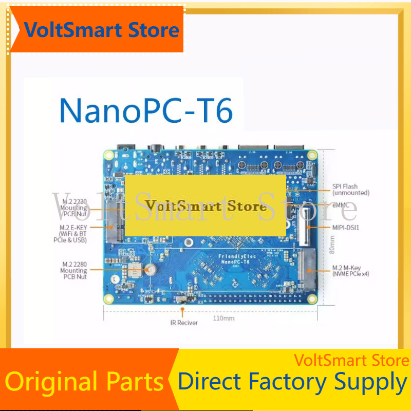Rockchip Rk3588 Development Board - บอร์ดพัฒนา VoltSNanopc T6 - Rockchip RK3588