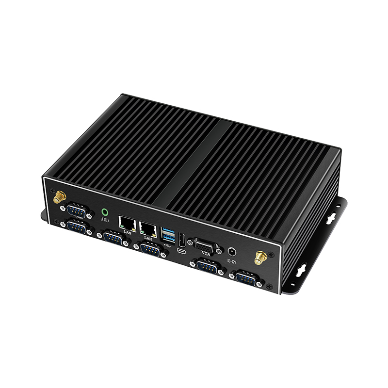 Fanless Industrial Pc Rs485 Core I7 - มินิพีซีอุตสาหกรรมแบบไร้พัดลม พอร์ต LAN คู่ 6x COM-RS232