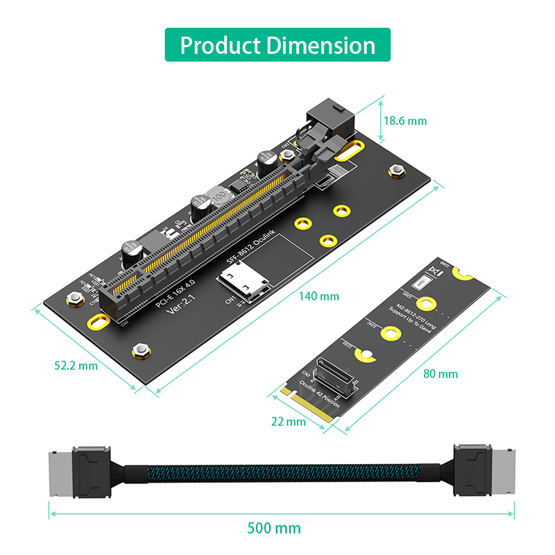 PCI Express 4.0 X16 ถึง 2242/2 - Oculink Egpu Mini Pc บทวิจารณ์และราคา