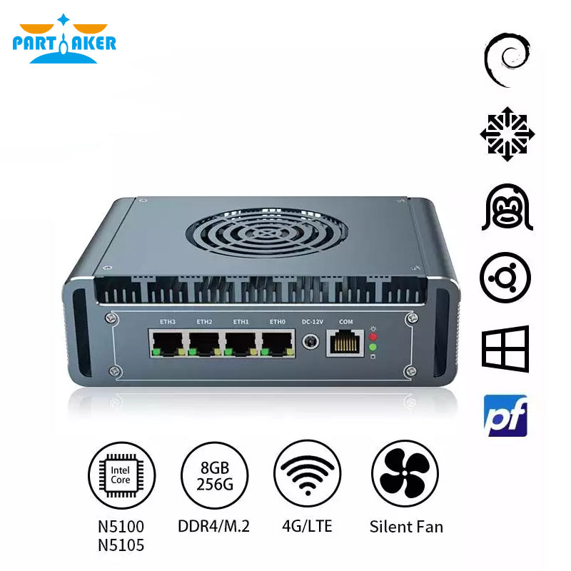 มินิพีซีไร้พัดลม Intel I3-1115 - Pfsense Firewall Router 2.5G 4 I226 บทวิจารณ์และราคา