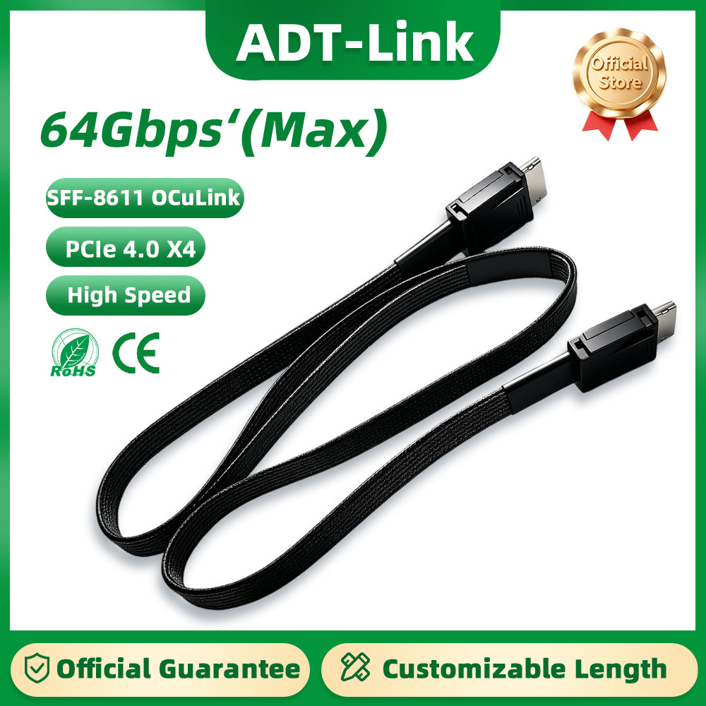 สายต่อขยาย ADT-Link 64Gb แบบ M - Oculink Egpu Mini Pc บทวิจารณ์และราคา