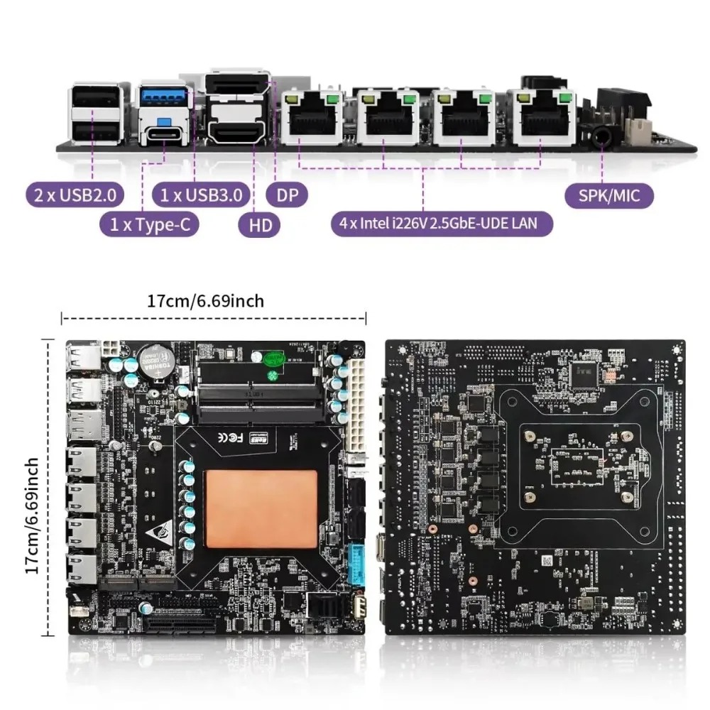 เมนบอร์ด ITX NAS พร้อม Intel C - Nas Motherboard 8 Sata Mini Itx บทวิจารณ์และราคา