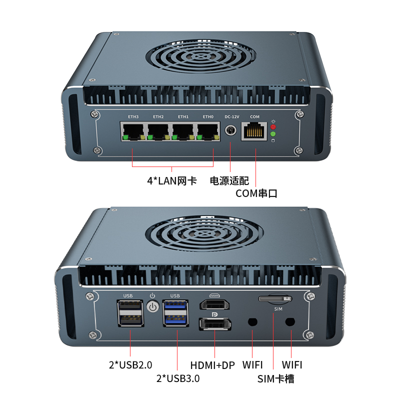 มินิพีซีเราเตอร์ 2.5G Fan 1362 - Pfsense Firewall Router 2.5G 4 I226 บทวิจารณ์และราคา