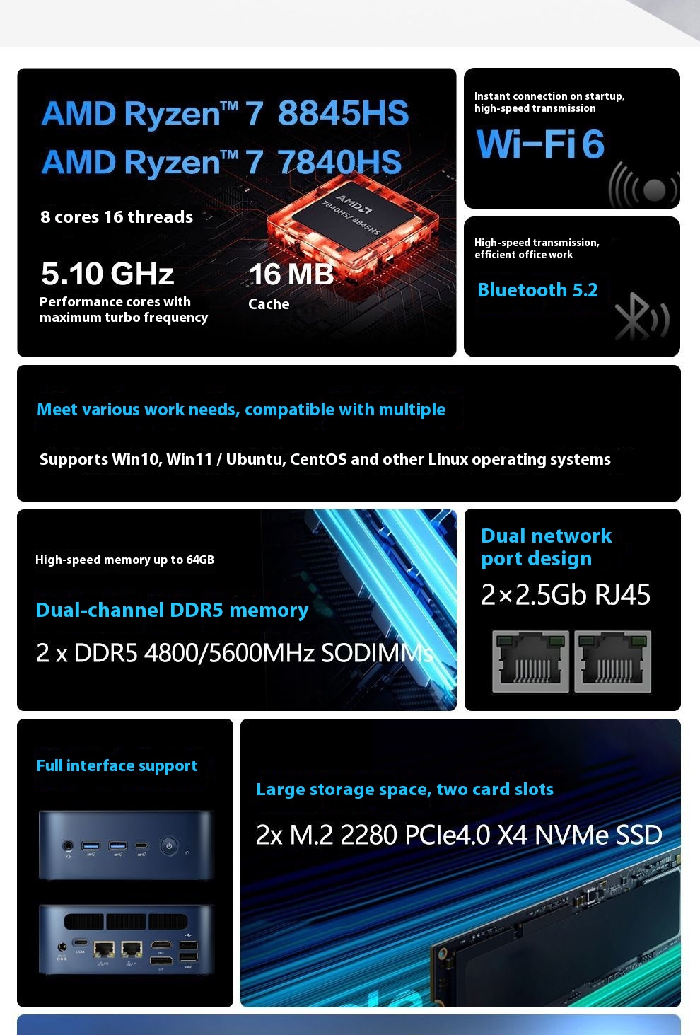 SZBOX S78/S88 Ryzen 7 7840HS/8 - Amd Ryzen 7 7840Hs Mini Pc บทวิจารณ์และราคา