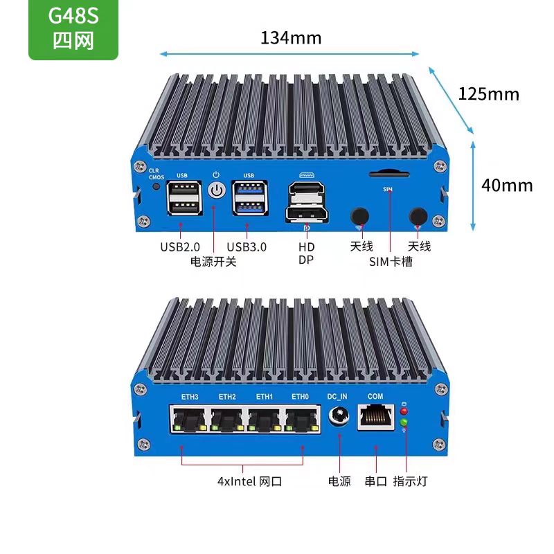 มินิพีซี G48S Alder Lake N100  - Pfsense Firewall Router 2.5G 4 I226 บทวิจารณ์และราคา