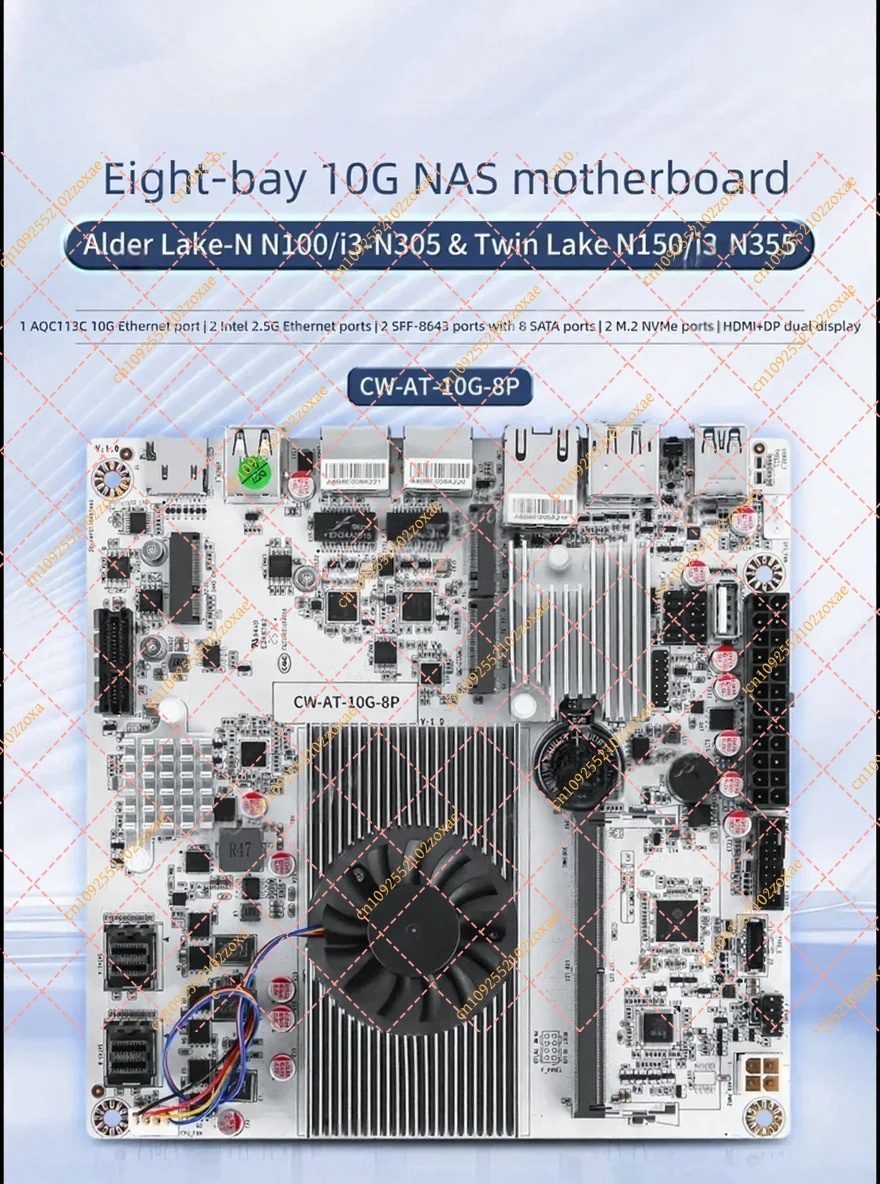 เมนบอร์ดไฟร์วอลล์ N150 N100 N3 - Nas Motherboard 8 Sata Mini Itx บทวิจารณ์และราคา