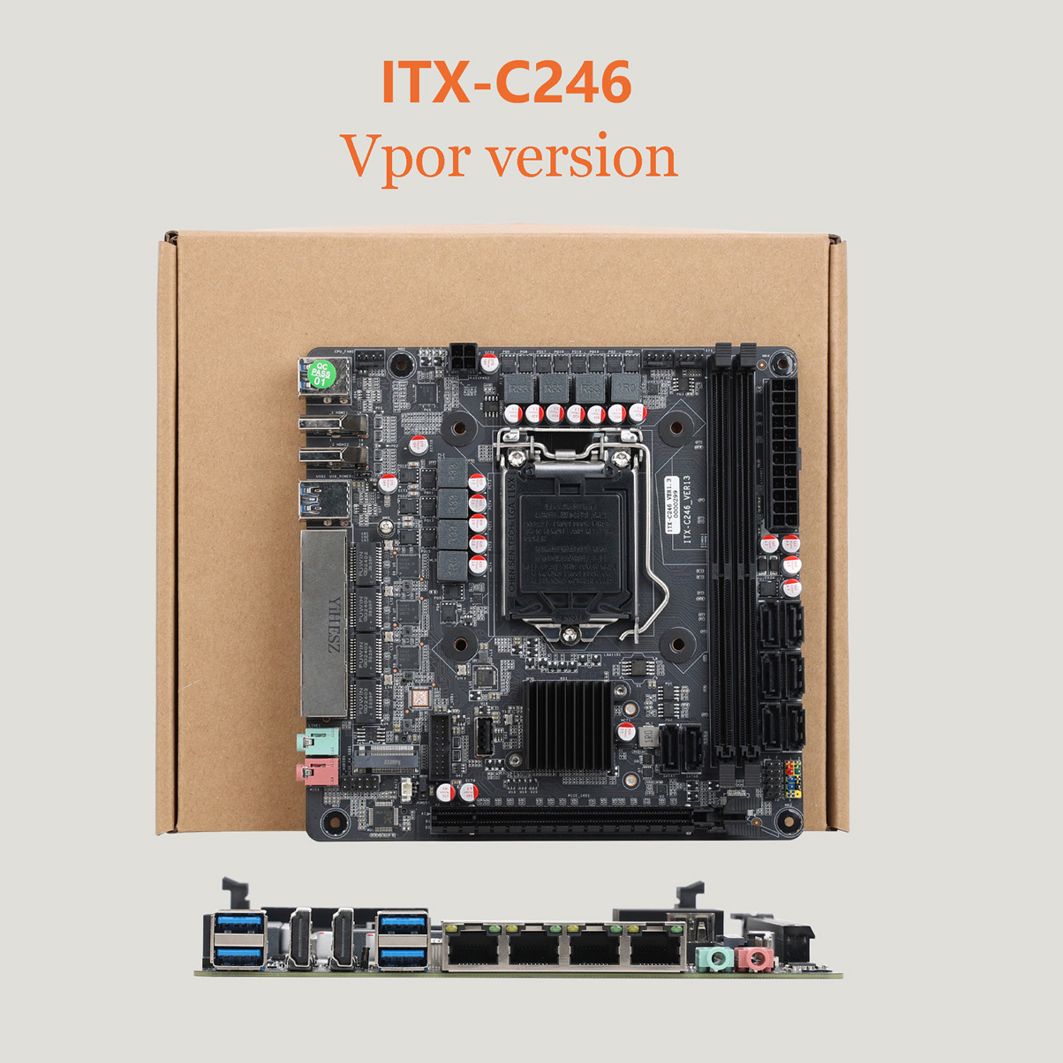เมนบอร์ด LGA1151 C246 Vpro NAS - Nas Motherboard 8 Sata Mini Itx บทวิจารณ์และราคา