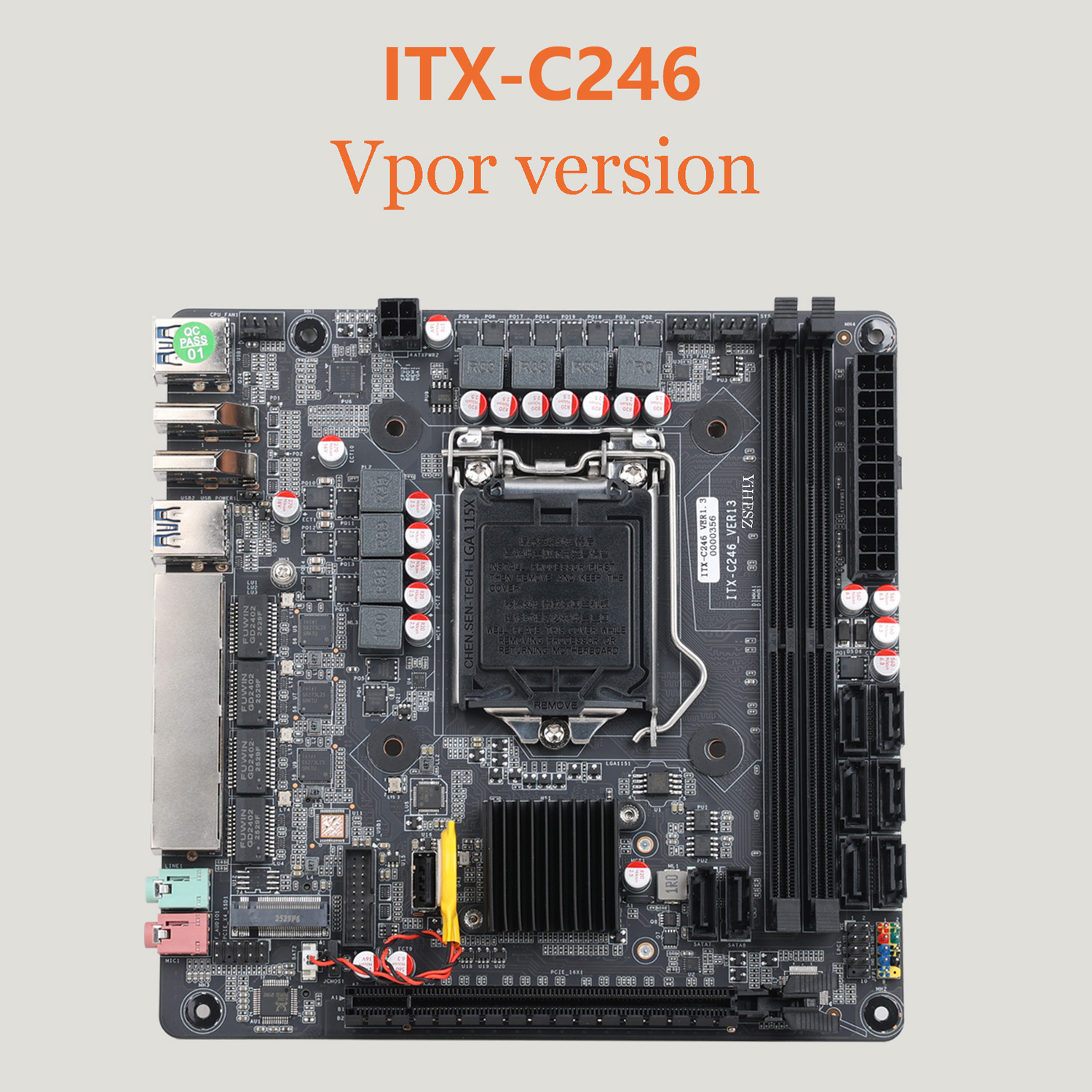 เมนบอร์ด LGA1151 C246 Vpro NAS - Nas Motherboard 8 Sata Mini Itx บทวิจารณ์และราคา